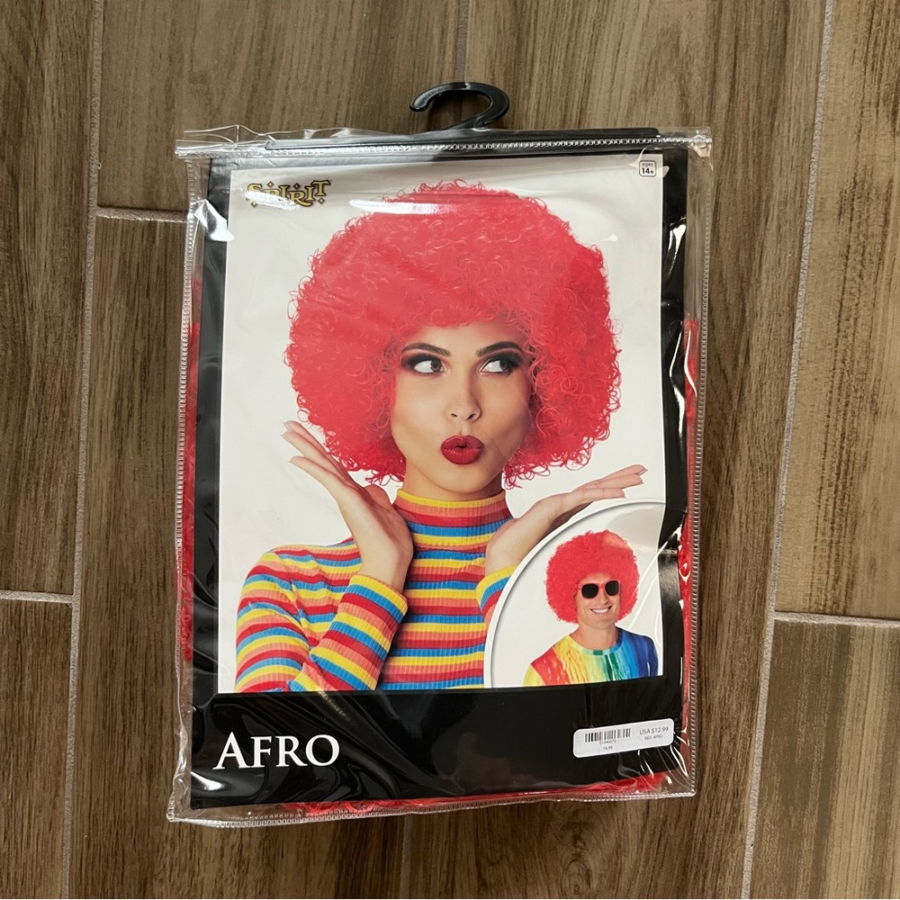 Afro Red Wig